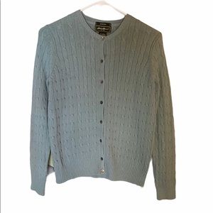 Eddie Bauer Stretch Cardigan Sweater: Light Blue